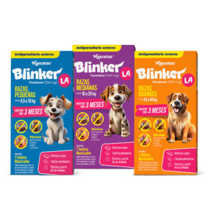 Empaque Blinker LA, antiparasitario para perros